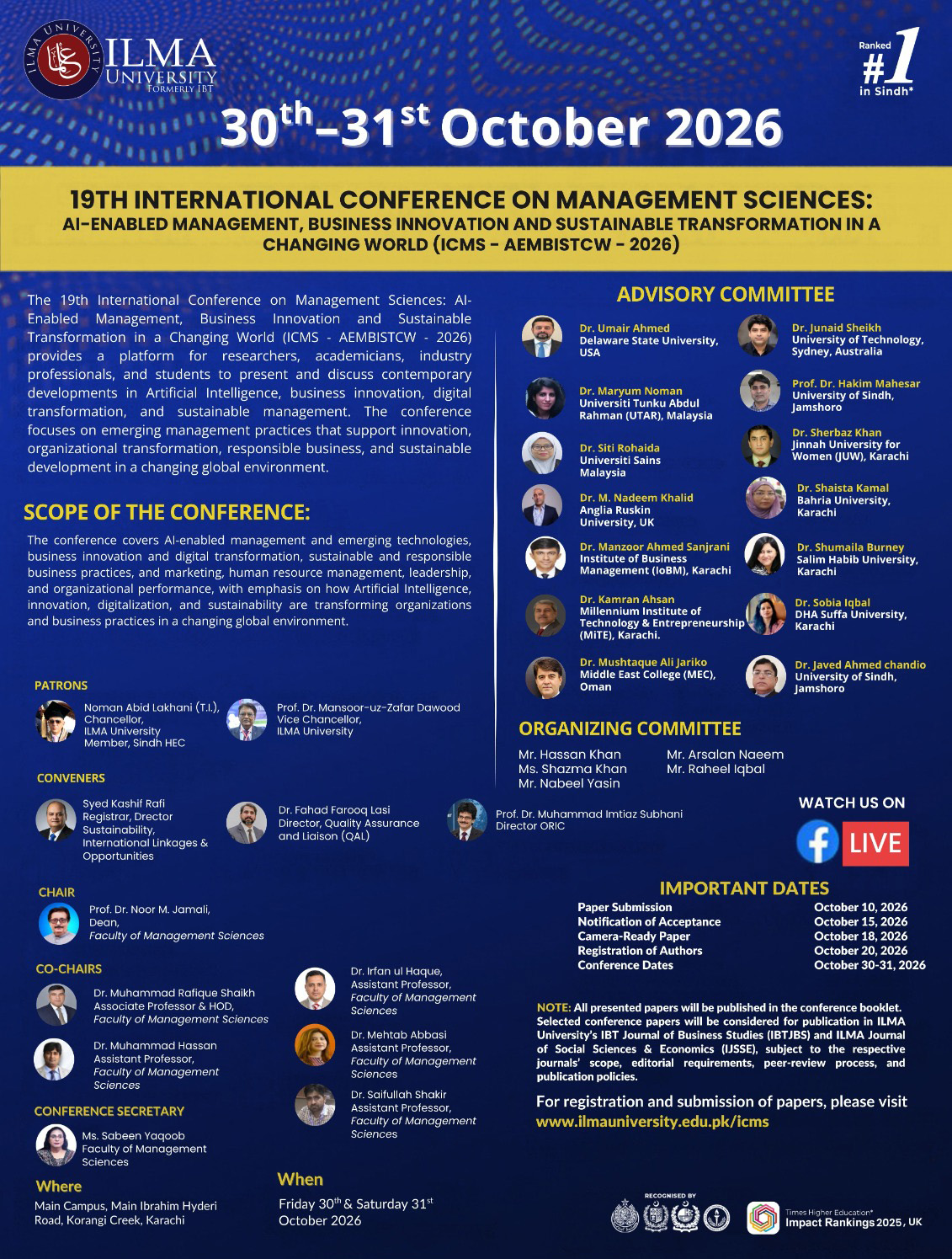 Upcoming Conference Poster